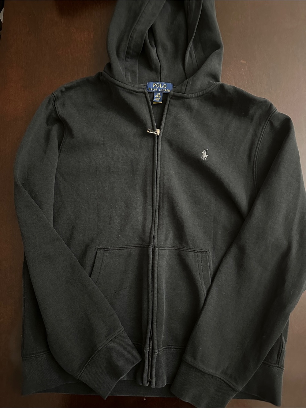 Polo by Ralph Lauren Black Full-Zip Hooded Sweatshirt